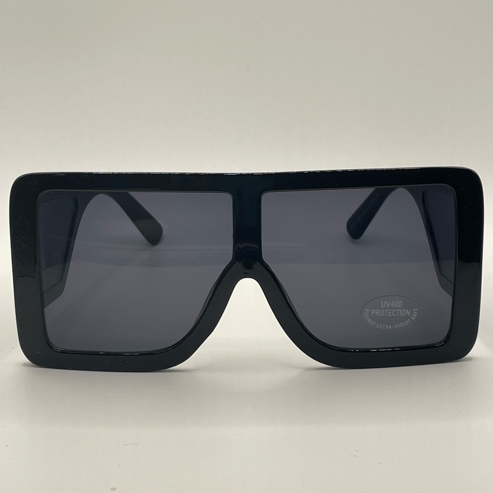 Fashion Nova Sleek Black Oversized Sunglasses